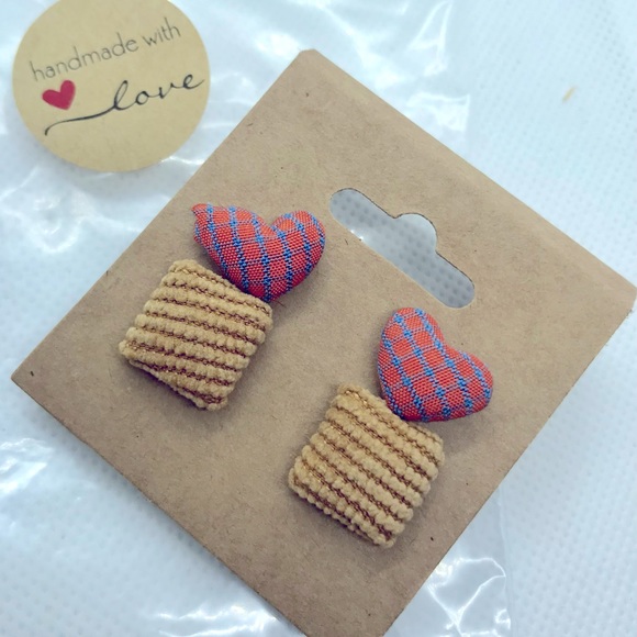 Fabric Earrings 😍 - Picture 1 of 1